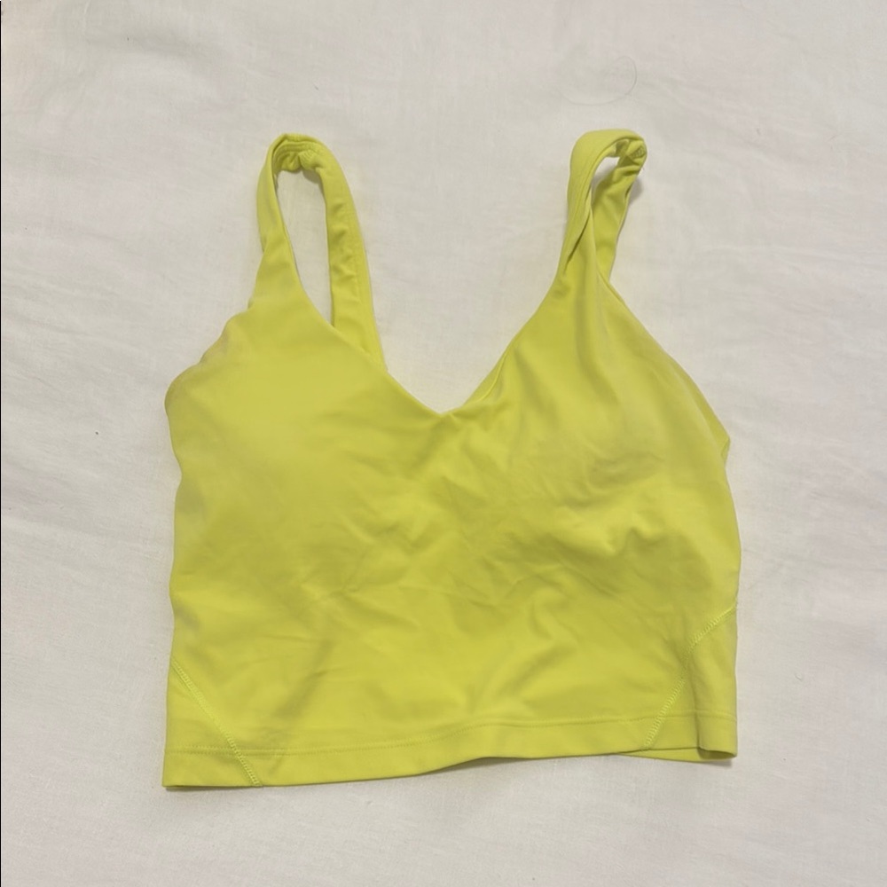 Lululemon Vibrant Yellow Align Tank